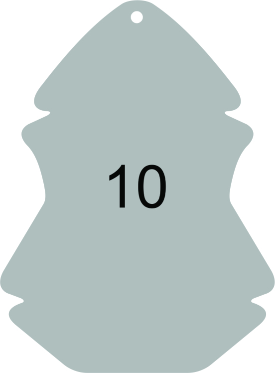 Jelkica nepravilnog obika 65x100 mm